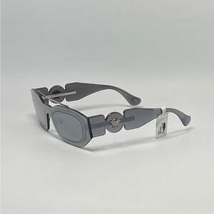 Versace Men's Medusa-Logo Oval Sunglasses